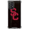 University of Southern California USC Black Distressed Galaxy A52 5G Clear Case