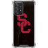 University of Southern California USC Black Distressed Galaxy A52 5G Clear Case