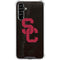 University of Southern California USC Black Distressed Galaxy A54 5G Clear Case