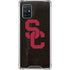 University of Southern California USC Black Distressed Galaxy A71 5G Clear Case