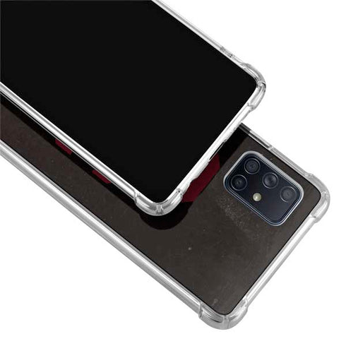 University of Southern California USC Black Distressed Galaxy A71 5G Clear Case