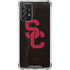 University of Southern California USC Black Distressed Galaxy A72 5G Clear Case