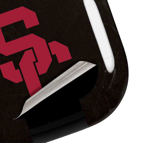 University of Southern California USC Black Distressed Galaxy Buds Pro Skin