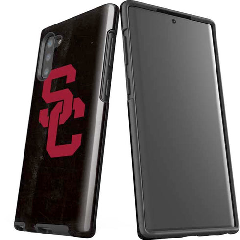 University of Southern California USC Black Distressed Galaxy Note 10 Pro Case