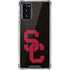 University of Southern California USC Black Distressed Galaxy Note20 5G Clear Case