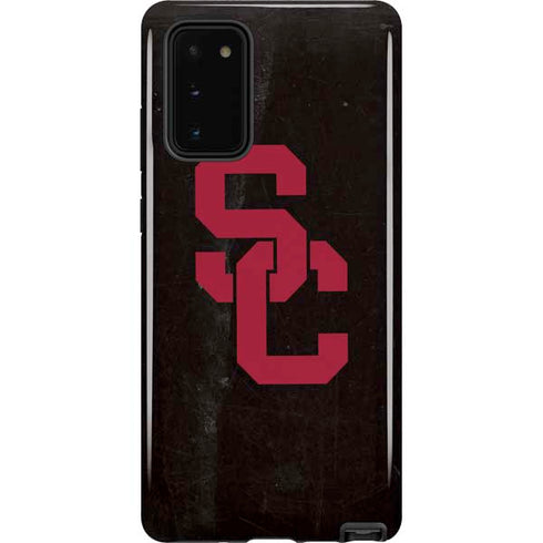 University of Southern California USC Black Distressed Galaxy Note20 5G Pro Case