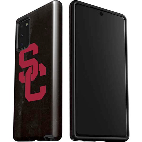 University of Southern California USC Black Distressed Galaxy Note20 5G Pro Case