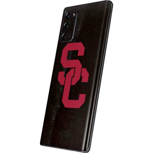 University of Southern California USC Black Distressed Galaxy Note20 5G Skin