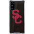 University of Southern California USC Black Distressed Galaxy S20 FE Clear Case