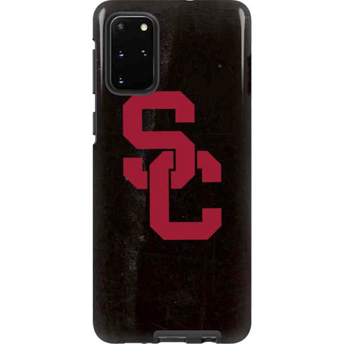 University of Southern California USC Black Distressed Galaxy S20 Plus Pro Case