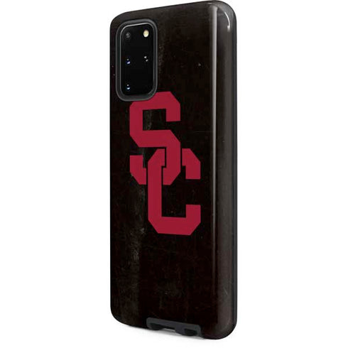 University of Southern California USC Black Distressed Galaxy S20 Plus Pro Case