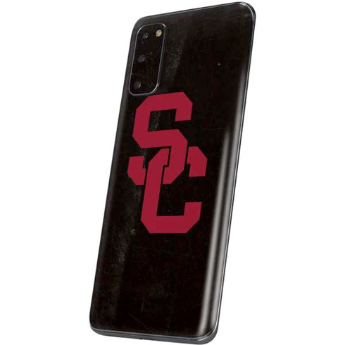 University of Southern California USC Black Distressed Galaxy S20 Skin