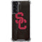 University of Southern California USC Black Distressed Galaxy S21 5G Clear Case