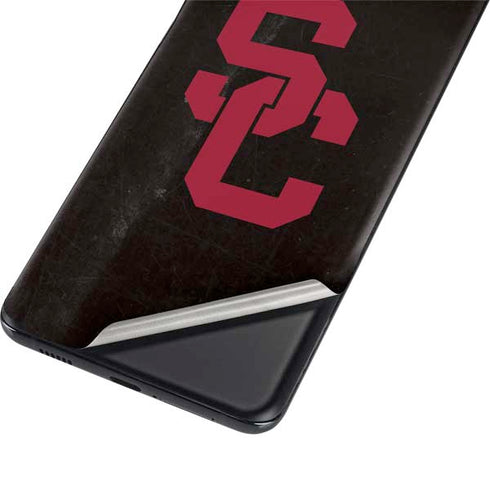 University of Southern California USC Black Distressed Galaxy S21 5G Skin