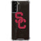 University of Southern California USC Black Distressed Galaxy S21 FE Clear Case