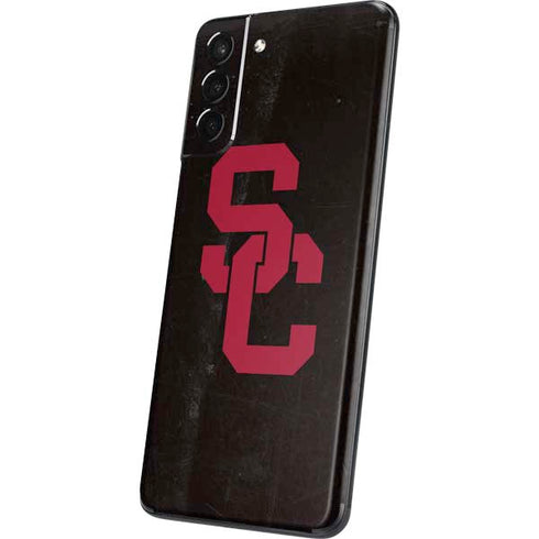 University of Southern California USC Black Distressed Galaxy S21 Plus 5G Skin