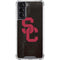 University of Southern California USC Black Distressed Galaxy S22 Clear Case