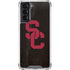 University of Southern California USC Black Distressed Galaxy S22 Clear Case