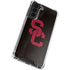 University of Southern California USC Black Distressed Galaxy S22 Plus Clear Case