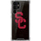 University of Southern California USC Black Distressed Galaxy S22 Ultra Clear Case