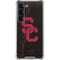 University of Southern California USC Black Distressed Galaxy S23 Clear Case