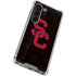 University of Southern California USC Black Distressed Galaxy S23 Clear Case
