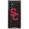 University of Southern California USC Black Distressed Galaxy S23 FE Clear Case