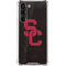 University of Southern California USC Black Distressed Galaxy S23 Plus Clear Case
