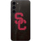 University of Southern California USC Black Distressed Galaxy S23 Plus Skin