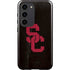 University of Southern California USC Black Distressed Galaxy S23 Pro Case