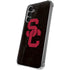 University of Southern California USC Black Distressed Galaxy S24 Plus Clear Case