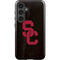 University of Southern California USC Black Distressed Galaxy S24 Plus Impact Case