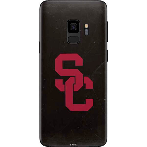 University of Southern California USC Black Distressed Galaxy S9 Skin
