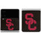 University of Southern California USC Black Distressed Galaxy Z Flip4 5G Skin