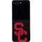 University of Southern California USC Black Distressed Galaxy Z Flip5 5G Skin