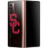 University of Southern California USC Black Distressed Galaxy Z Fold2 5G Skin