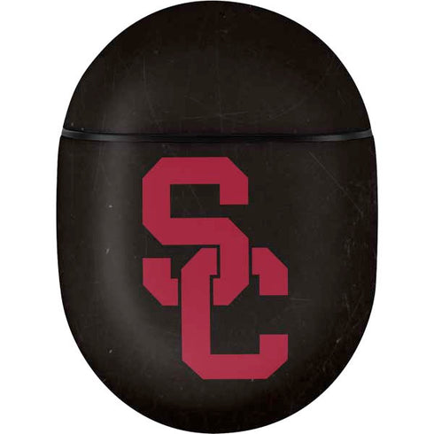 University of Southern California USC Black Distressed Google Pixel Buds Skin