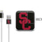 University of Southern California USC Black Distressed iPad Charger (10W USB) Skin