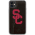 University of Southern California USC Black Distressed iPhone 11 Clear Case