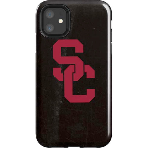 University of Southern California USC Black Distressed iPhone 11 Impact Case
