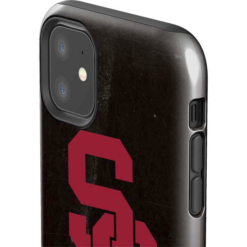 University of Southern California USC Black Distressed iPhone 11 Impact Case