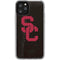 University of Southern California USC Black Distressed iPhone 11 Pro Clear Case