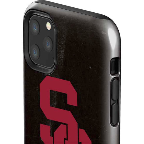 University of Southern California USC Black Distressed iPhone 11 Pro Max Impact Case