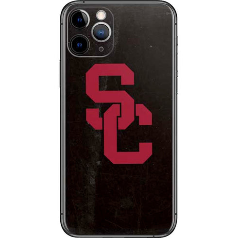 University of Southern California USC Black Distressed iPhone 11 Pro Skin