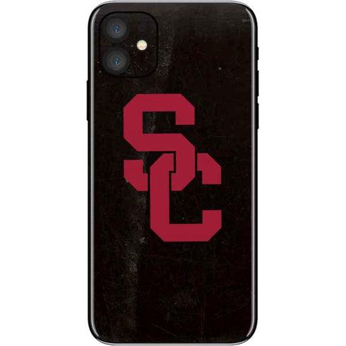 University of Southern California USC Black Distressed iPhone 11 Skin