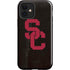 University of Southern California USC Black Distressed iPhone 12 Impact Case