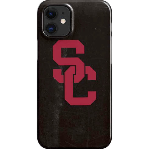 University of Southern California USC Black Distressed iPhone 12 Mini Lite Case