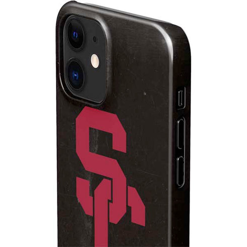University of Southern California USC Black Distressed iPhone 12 Mini Lite Case
