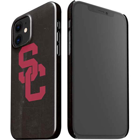 University of Southern California USC Black Distressed iPhone 12 Mini Lite Case