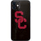 University of Southern California USC Black Distressed iPhone 12 Mini Skin